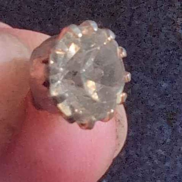 Vintage Rhinestone Large Earrings Posts                         Blue #77 - Picture 4 of 7